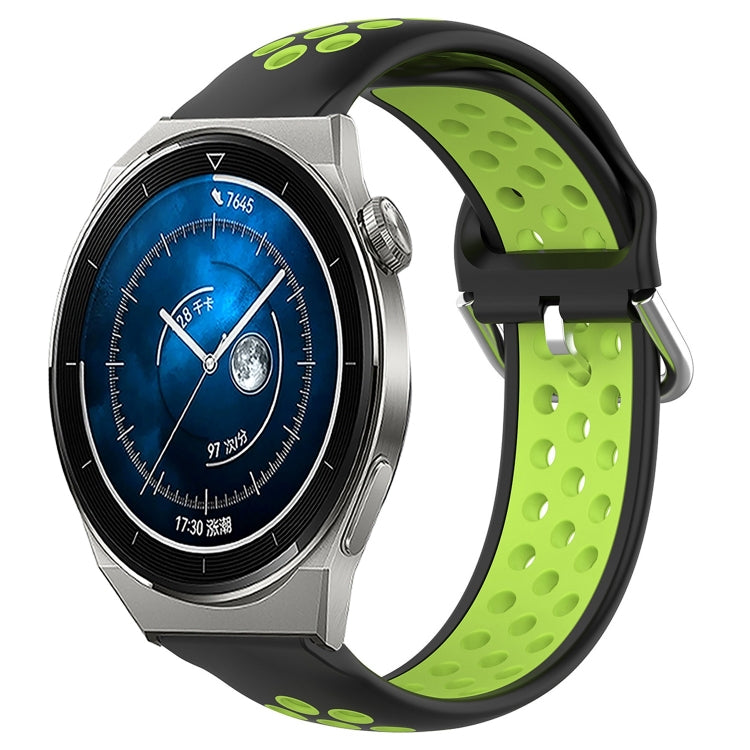 Cinturino sportivo in silicone traspirante perforato da 22 mm, For Huawei Watch GT3 Pro 46mm