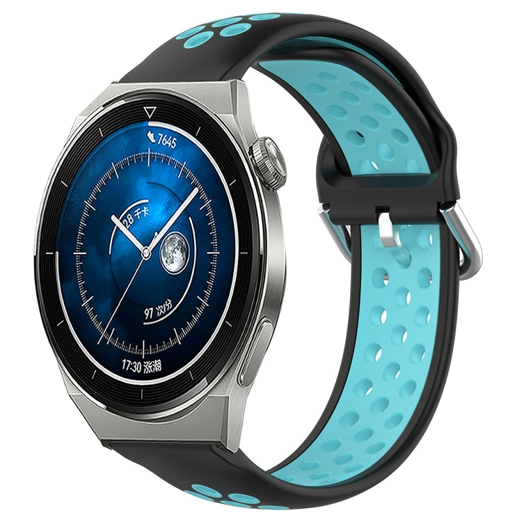 Cinturino sportivo in silicone traspirante perforato da 22 mm, For Huawei Watch GT3 Pro 46mm