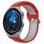 Cinturino sportivo in silicone traspirante perforato da 22 mm, For Huawei Watch GT3 Pro 46mm