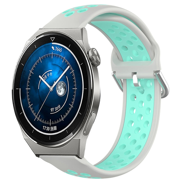 Cinturino sportivo in silicone traspirante perforato da 22 mm, For Huawei Watch GT3 Pro 46mm