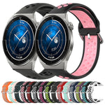 Cinturino sportivo in silicone traspirante perforato da 22 mm, For Huawei Watch GT3 Pro 46mm