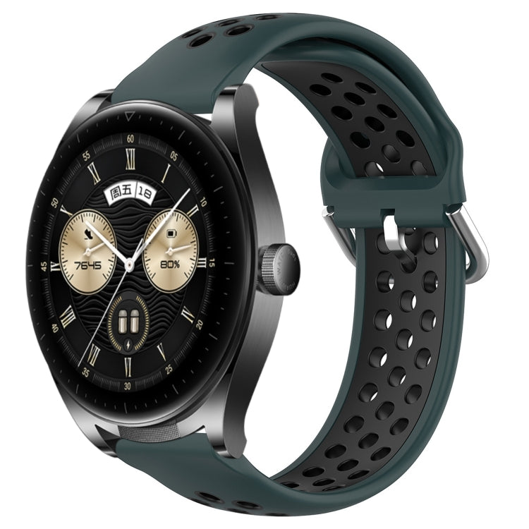 Cinturino sportivo in silicone traspirante perforato da 22 mm, For Huawei Watch Buds