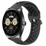 Cinturino sportivo in silicone traspirante perforato da 22 mm, For Huawei Watch Buds