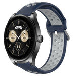 Cinturino sportivo in silicone traspirante perforato da 22 mm, For Huawei Watch Buds
