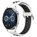 Cinturino sportivo in silicone traspirante perforato da 22 mm, For Huawei Watch GT3 46mm