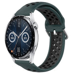Cinturino sportivo in silicone traspirante perforato da 22 mm, For Huawei Watch GT3 46mm