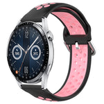 Cinturino sportivo in silicone traspirante perforato da 22 mm, For Huawei Watch GT3 46mm