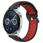 Cinturino sportivo in silicone traspirante perforato da 22 mm, For Huawei Watch GT3 46mm