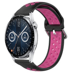 Cinturino sportivo in silicone traspirante perforato da 22 mm, For Huawei Watch GT3 46mm