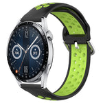 Cinturino sportivo in silicone traspirante perforato da 22 mm, For Huawei Watch GT3 46mm