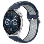 Cinturino sportivo in silicone traspirante perforato da 22 mm, For Huawei Watch GT3 46mm
