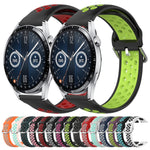Cinturino sportivo in silicone traspirante perforato da 22 mm, For Huawei Watch GT3 46mm
