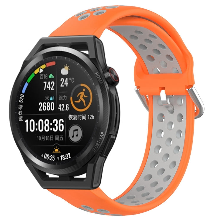 Cinturino sportivo in silicone traspirante perforato da 22 mm, For Huawei Watch GT Runner