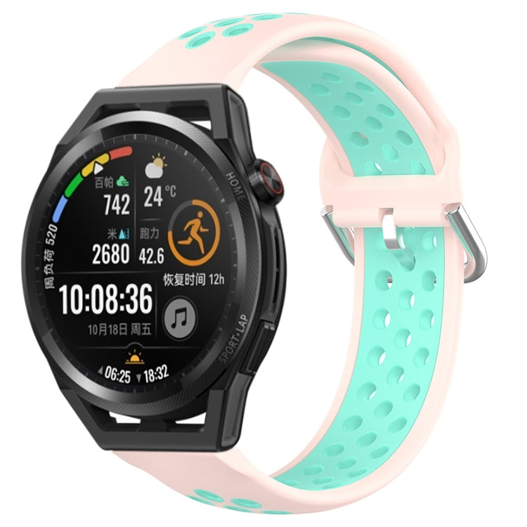Cinturino sportivo in silicone traspirante perforato da 22 mm, For Huawei Watch GT Runner