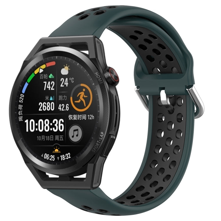 Cinturino sportivo in silicone traspirante perforato da 22 mm, For Huawei Watch GT Runner
