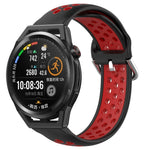 Cinturino sportivo in silicone traspirante perforato da 22 mm, For Huawei Watch GT Runner