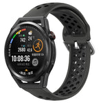 Cinturino sportivo in silicone traspirante perforato da 22 mm, For Huawei Watch GT Runner