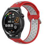 Cinturino sportivo in silicone traspirante perforato da 22 mm, For Huawei Watch GT Runner
