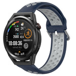 Cinturino sportivo in silicone traspirante perforato da 22 mm, For Huawei Watch GT Runner