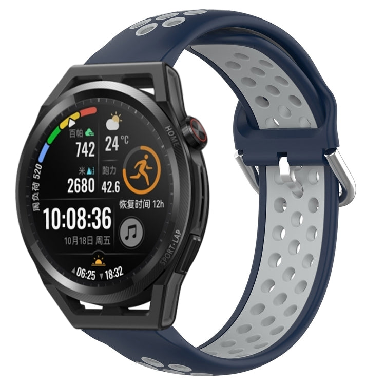 Cinturino sportivo in silicone traspirante perforato da 22 mm, For Huawei Watch GT Runner