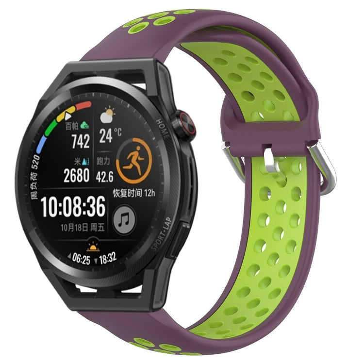Cinturino sportivo in silicone traspirante perforato da 22 mm, For Huawei Watch GT Runner