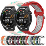 Cinturino sportivo in silicone traspirante perforato da 22 mm, For Huawei Watch GT Runner