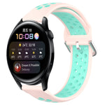 Cinturino sportivo in silicone traspirante perforato da 22 mm, For Huawei Watch 3