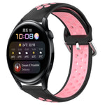 Cinturino sportivo in silicone traspirante perforato da 22 mm, For Huawei Watch 3