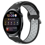 Cinturino sportivo in silicone traspirante perforato da 22 mm, For Huawei Watch 3