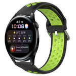 Cinturino sportivo in silicone traspirante perforato da 22 mm, For Huawei Watch 3