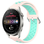 Cinturino sportivo in silicone traspirante perforato da 22 mm, For Huawei Watch 3 Pro