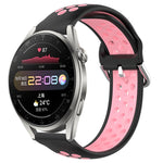 Cinturino sportivo in silicone traspirante perforato da 22 mm, For Huawei Watch 3 Pro