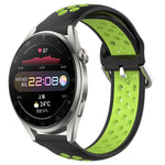 Cinturino sportivo in silicone traspirante perforato da 22 mm, For Huawei Watch 3 Pro