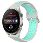 Cinturino sportivo in silicone traspirante perforato da 22 mm, For Huawei Watch 3 Pro