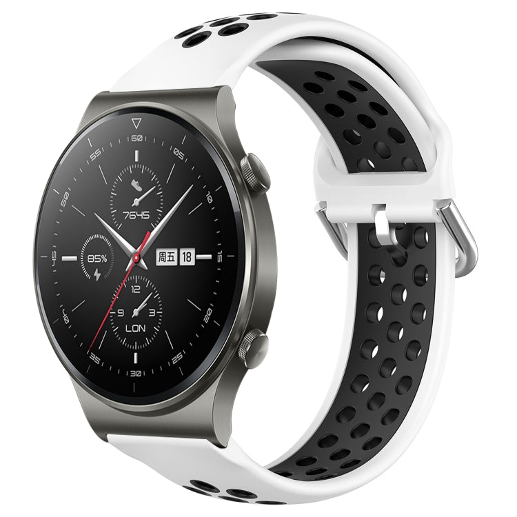 Cinturino sportivo in silicone traspirante perforato da 22 mm, For Huawei GT2 Pro