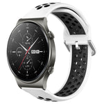 Cinturino sportivo in silicone traspirante perforato da 22 mm, For Huawei GT2 Pro