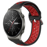 Cinturino sportivo in silicone traspirante perforato da 22 mm, For Huawei GT2 Pro