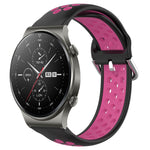 Cinturino sportivo in silicone traspirante perforato da 22 mm, For Huawei GT2 Pro