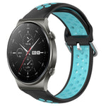 Cinturino sportivo in silicone traspirante perforato da 22 mm, For Huawei GT2 Pro