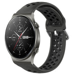 Cinturino sportivo in silicone traspirante perforato da 22 mm, For Huawei GT2 Pro