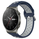 Cinturino sportivo in silicone traspirante perforato da 22 mm, For Huawei GT2 Pro