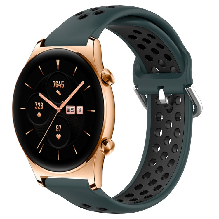 Cinturino sportivo in silicone traspirante perforato da 22 mm, For Honor Watch GS 3