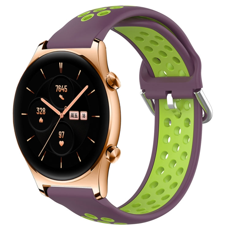 Cinturino sportivo in silicone traspirante perforato da 22 mm, For Honor Watch GS 3