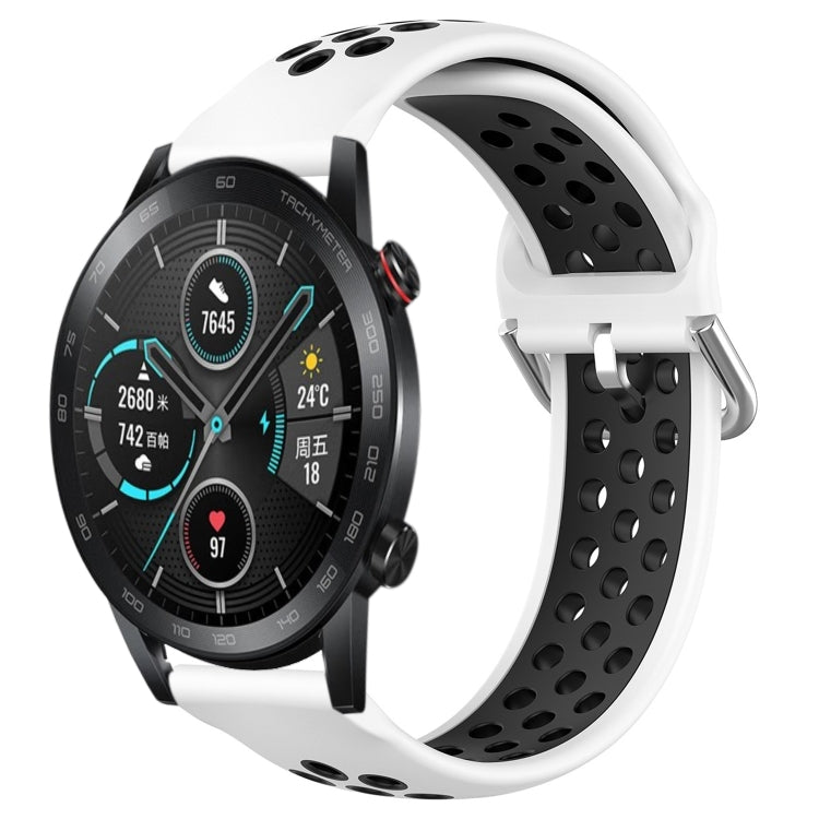 Cinturino sportivo in silicone traspirante perforato da 22 mm, For Honor Magic Watch 2 46mm