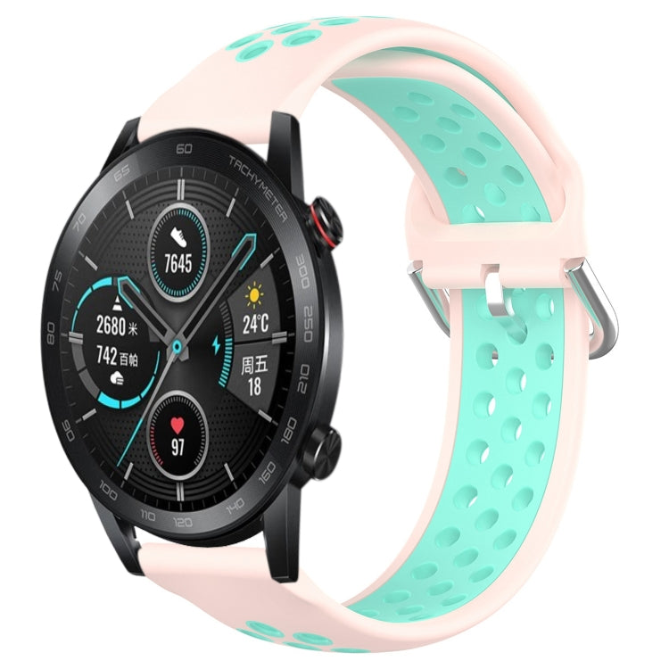 Cinturino sportivo in silicone traspirante perforato da 22 mm, For Honor Magic Watch 2 46mm