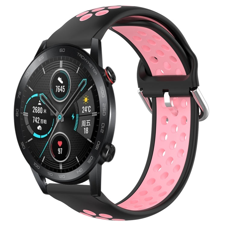 Cinturino sportivo in silicone traspirante perforato da 22 mm, For Honor Magic Watch 2 46mm