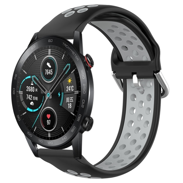 Cinturino sportivo in silicone traspirante perforato da 22 mm, For Honor Magic Watch 2 46mm