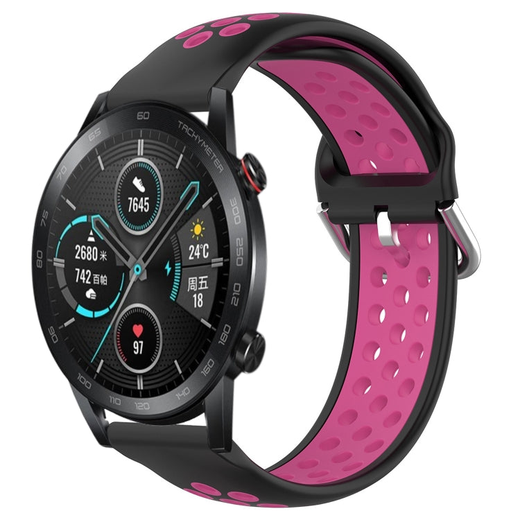 Cinturino sportivo in silicone traspirante perforato da 22 mm, For Honor Magic Watch 2 46mm