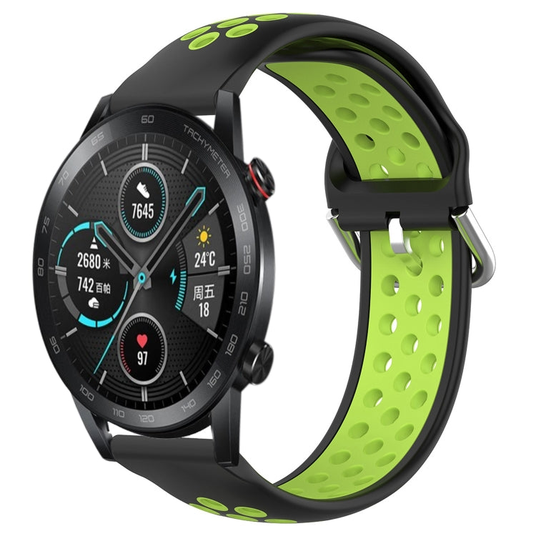 Cinturino sportivo in silicone traspirante perforato da 22 mm, For Honor Magic Watch 2 46mm