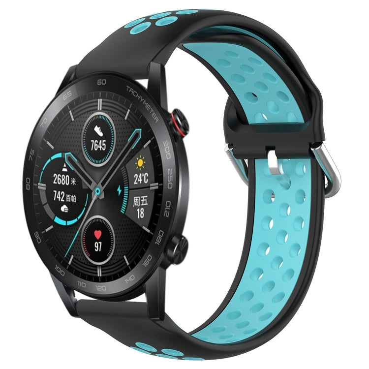 Cinturino sportivo in silicone traspirante perforato da 22 mm, For Honor Magic Watch 2 46mm